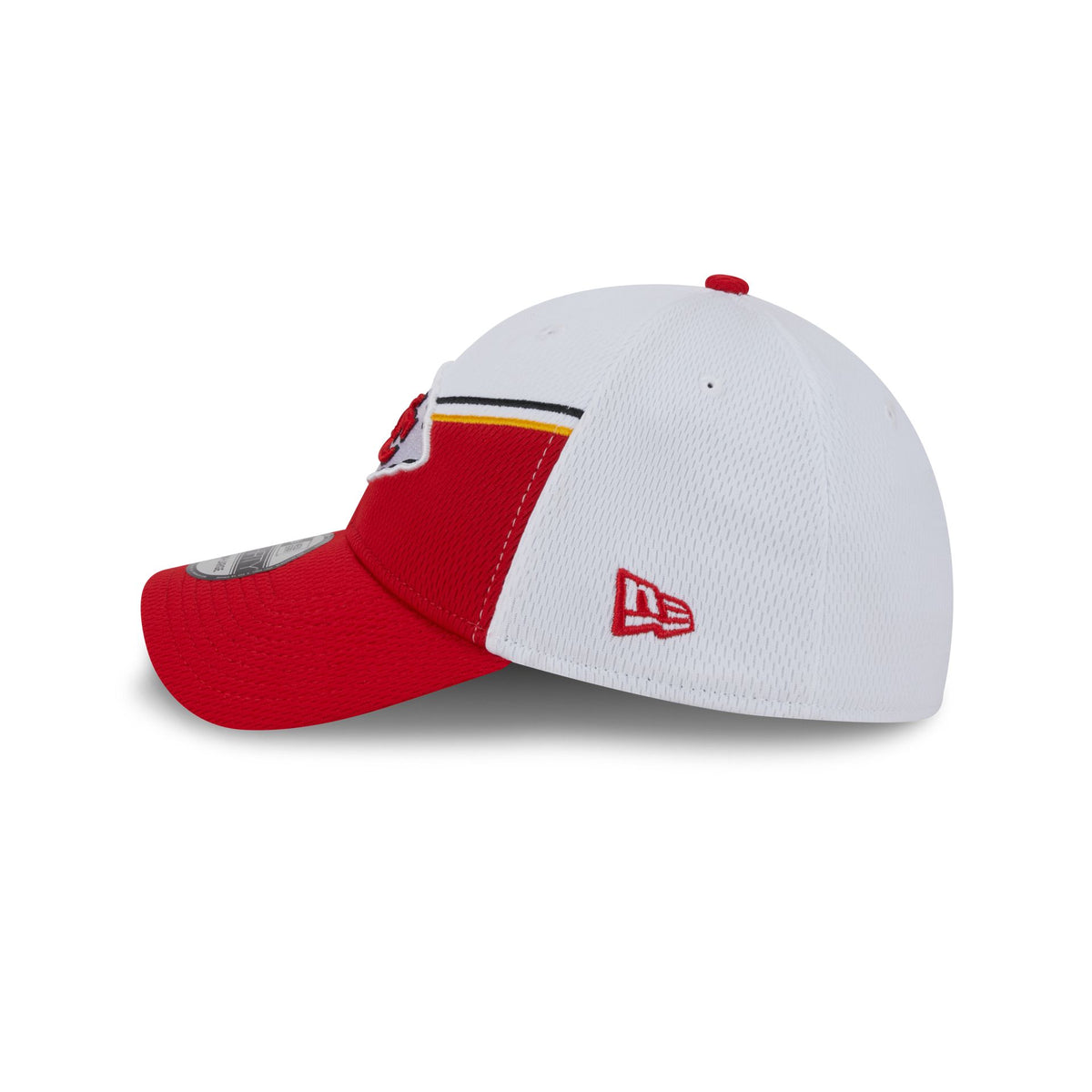 Kansas City Chiefs White Sideline 39THIRTY Stretch Fit Hat – New