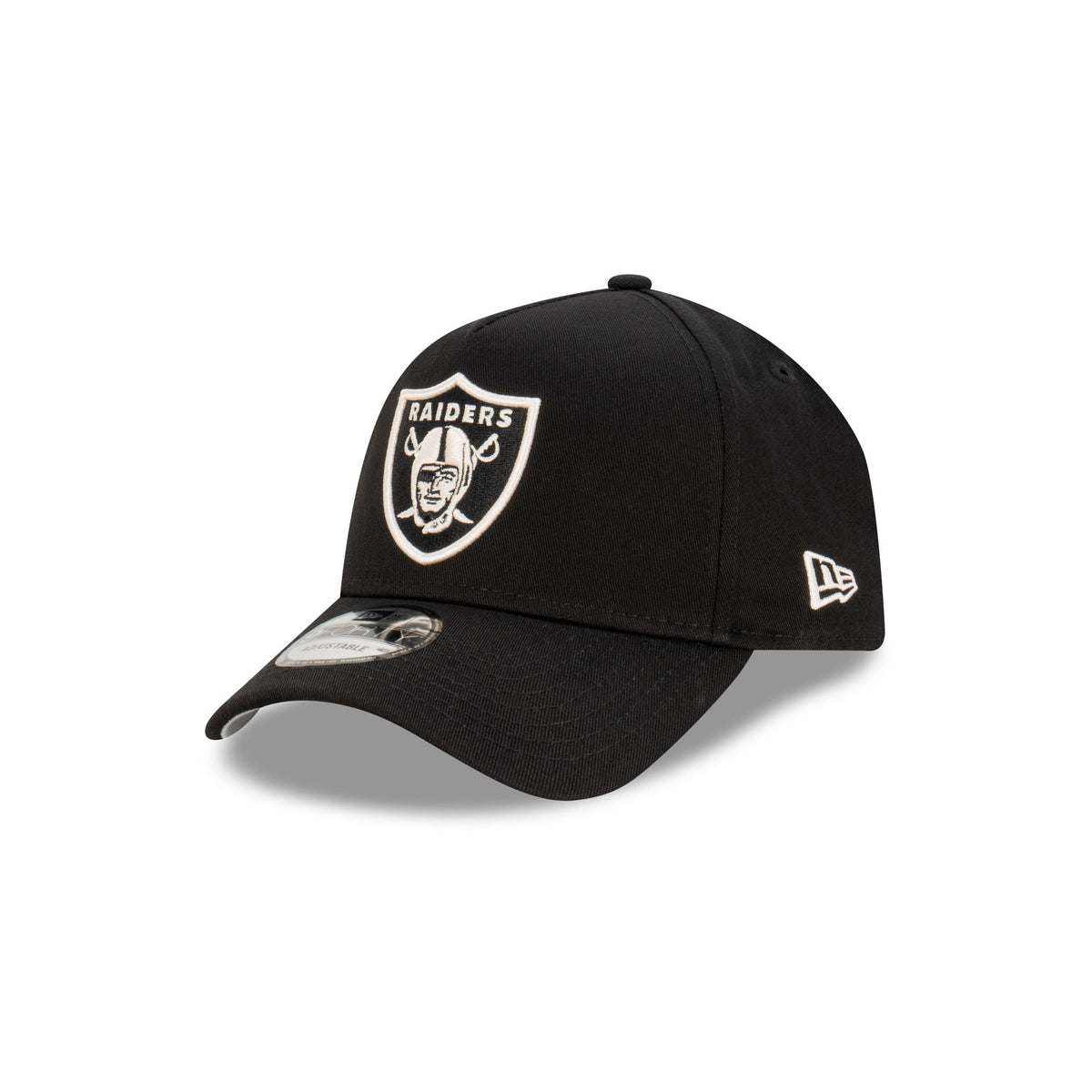 Los Angeles Raiders Black Plastic Snapback Adjustable Plastic Snap Back Hat  / Cap