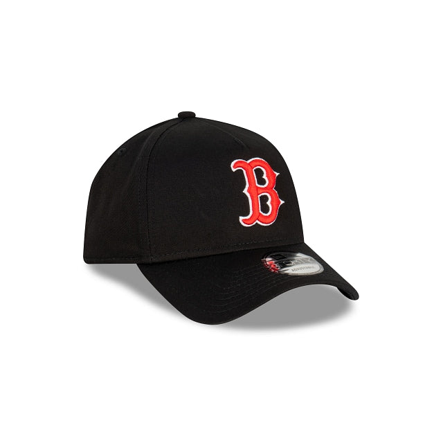 Boston Red Sox Black With Official Team Colours Logo 9FORTY A-frame ...