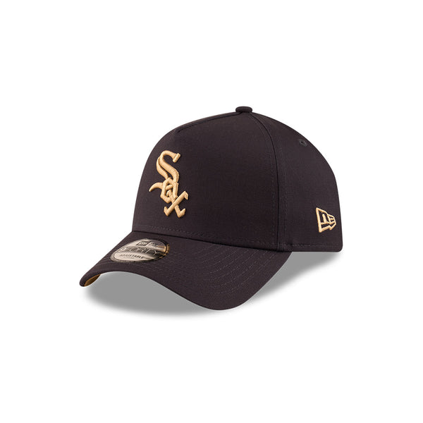 Chicago White Sox Navy Wheat 9FORTY A-Frame Snapback