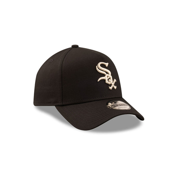 Chicago White Sox Black Silver 9FORTY A-Frame Snapback