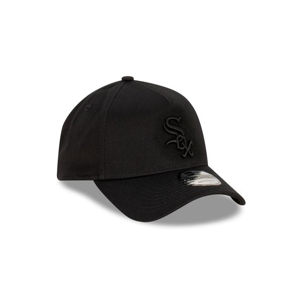 Chicago White Sox MLB Essentials Black on Black 9FORTY A-Frame Snapback