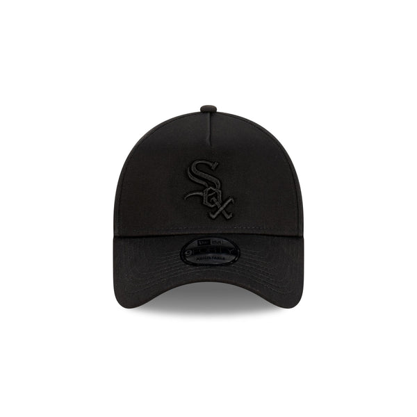 Chicago White Sox MLB Essentials Black on Black 9FORTY A-Frame Snapback