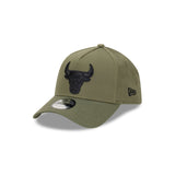 Chicago Bulls NBA Essentials Olive Black 9FORTY A-Frame Snapback