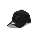 Chicago Bulls NBA Essentials Black on Black 9FORTY A-Frame Snapback