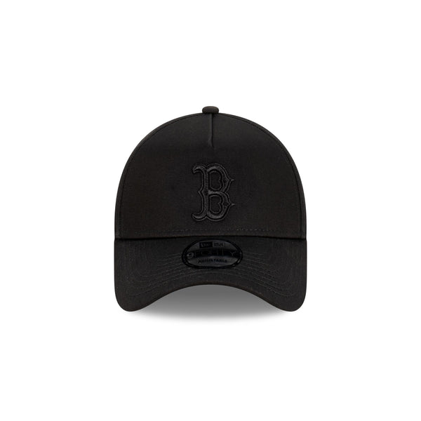 Boston Red Sox MLB Essentials Black on Black 9FORTY A-Frame Snapback