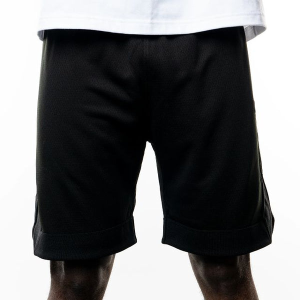 New Era Brand Black Mesh Shorts