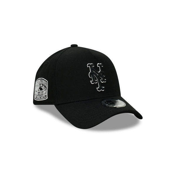 New York Mets Black/White 9FORTY A-Frame Snapback