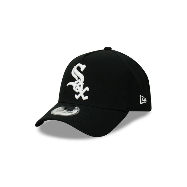 Chicago White Sox Black/White 9FORTY A-Frame Snapback