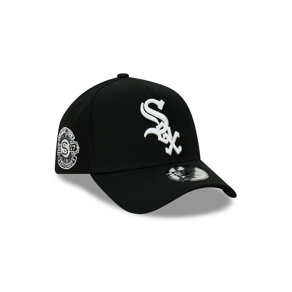 Chicago White Sox Black/White 9FORTY A-Frame Snapback