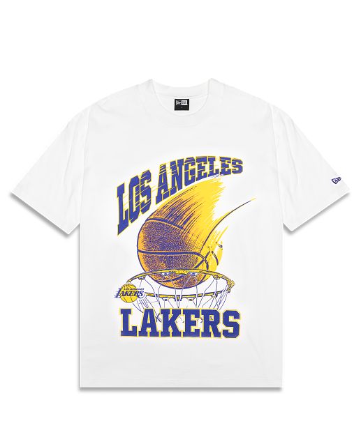 Los Angeles Lakers White Oversized T-Shirt Clothing – New Era Cap Australia