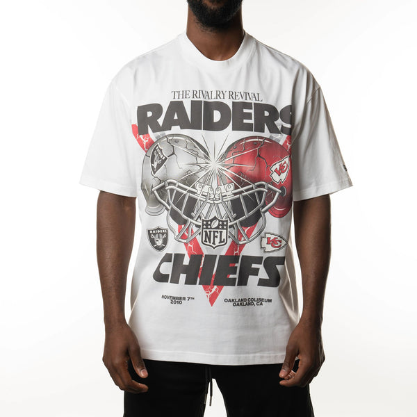 Kansas City Chiefs NFL Rivals Oversized T-Shirt White