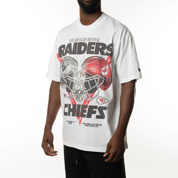 Kansas City Chiefs NFL Rivals Oversized T-Shirt White