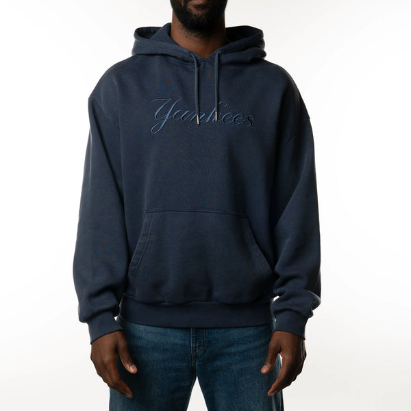 New York Yankees Washed MLB Hoodie Blue