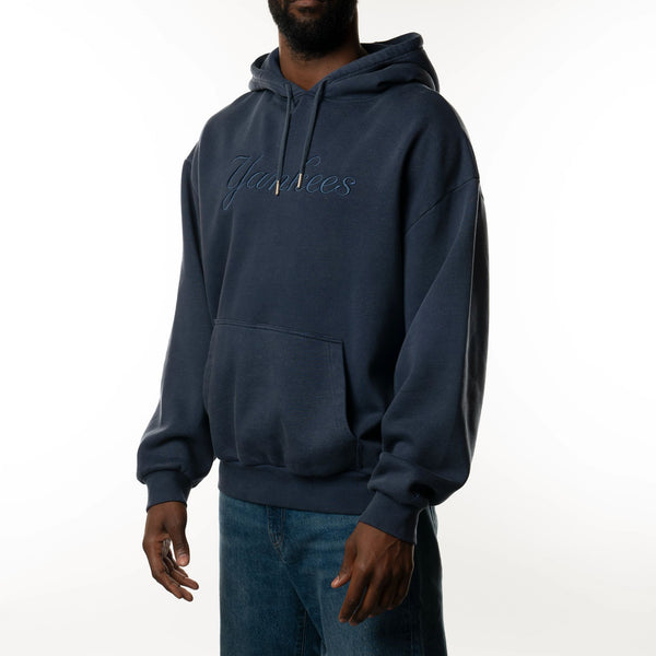 New York Yankees Washed MLB Hoodie Blue