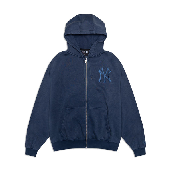 New York Yankees Washed MLB Zip Hoodie Graphite