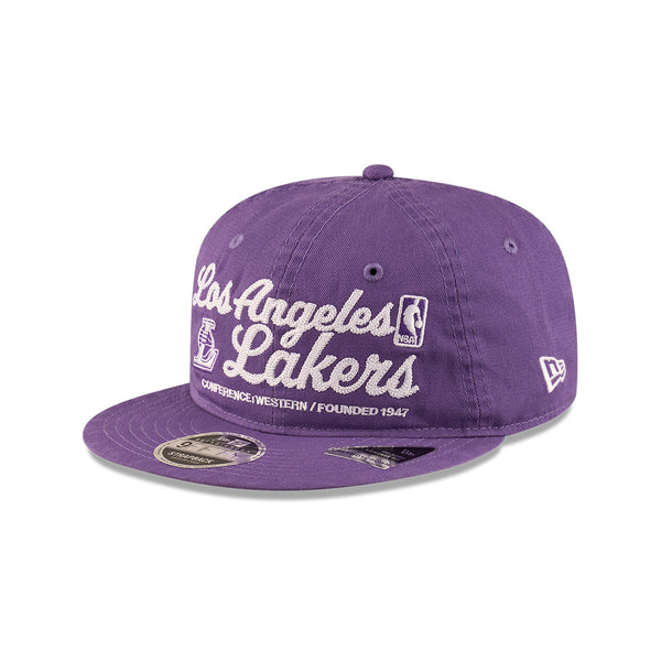 Los Angeles Lakers Script Retro Crown 9FIFTY Snapback