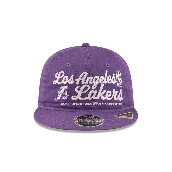 Los Angeles Lakers Script Retro Crown 9FIFTY Snapback