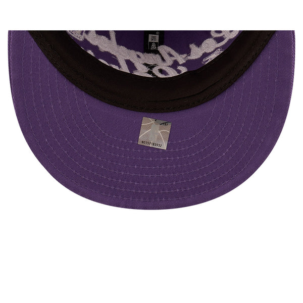 Los Angeles Lakers Script Retro Crown 9FIFTY Snapback