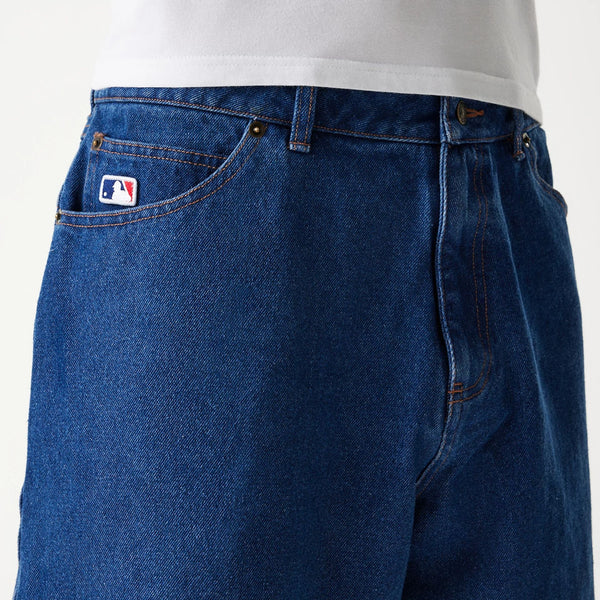 New York Yankees Denim and Plaid Shorts