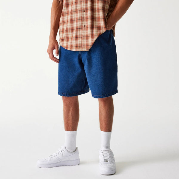 New York Yankees Denim and Plaid Shorts