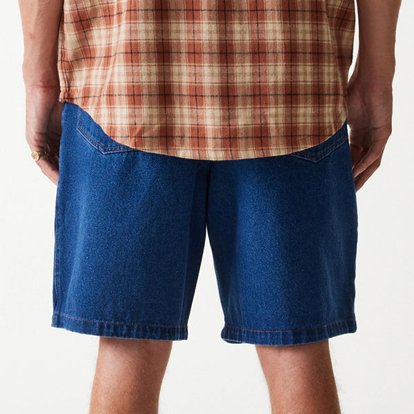 New York Yankees Denim and Plaid Shorts