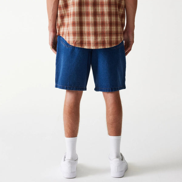 New York Yankees Denim and Plaid Shorts