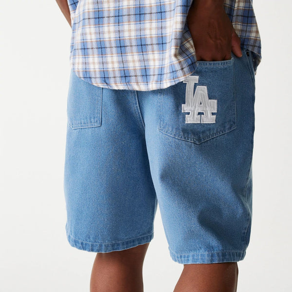 Los Angeles Dodgers Denim and Plaid Shorts