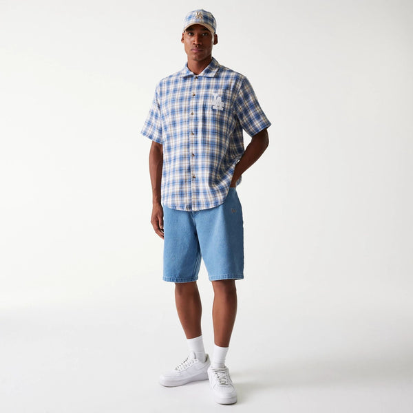 Los Angeles Dodgers Denim and Plaid Shorts