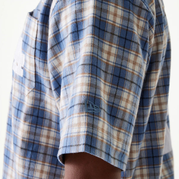 Los Angeles Dodgers Denim and Plaid SS Shirt