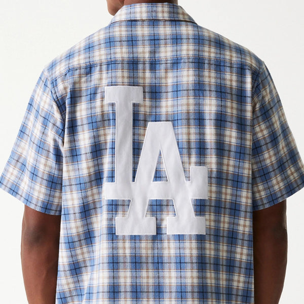 Los Angeles Dodgers Denim and Plaid SS Shirt