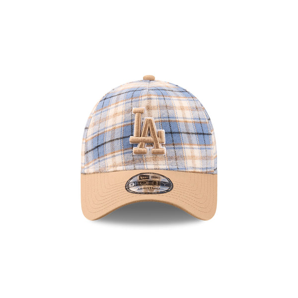 Los Angeles Dodgers Plaid Two-Tone 9FORTY A-Frame Snapback