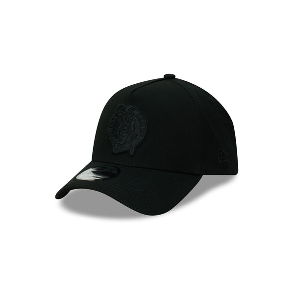 Boston Celtics NBA Essentials Black on Black 9FORTY A-Frame Snapback