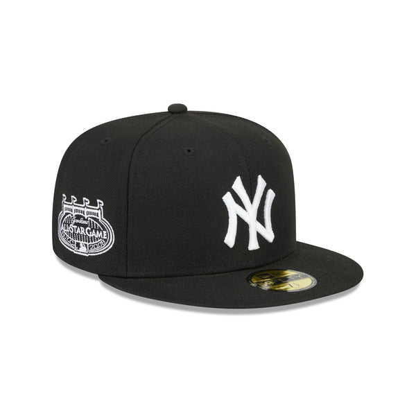 New York Yankees New Era 59FIFTY Fitted Hat (Black on Black Gray Under BRIM) 6 7/8