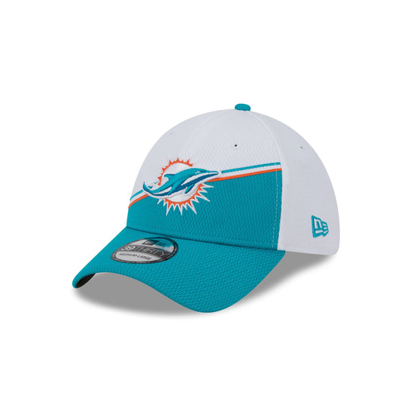 Miami Dolphins New Era White on White Low Profile 59FIFTY Fitted Hat