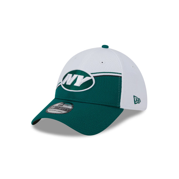 New Era Men's New York Jets Sideline 39Thirty Chrome White Stretch