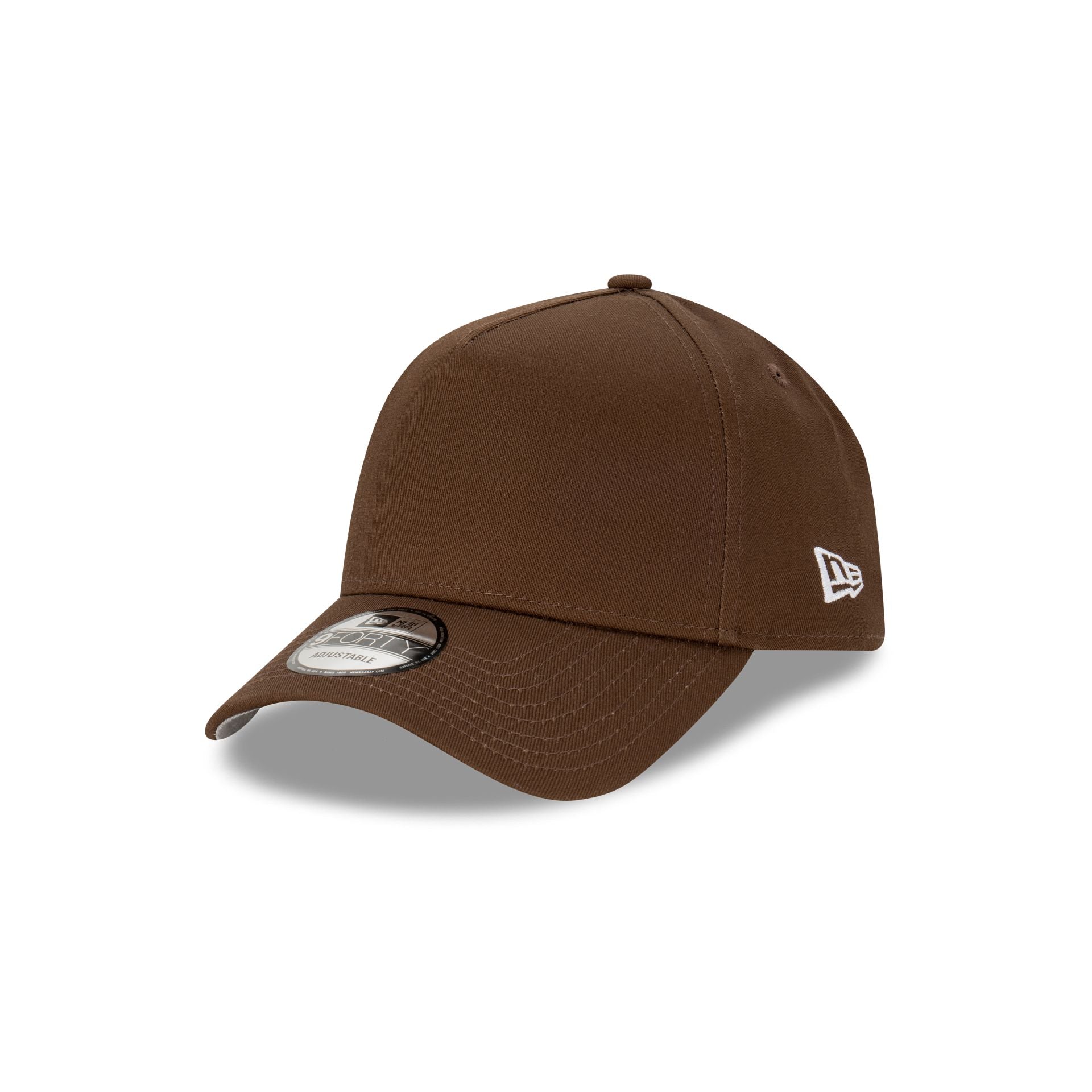 New Era Essentials Blank Walnut 9FORTY A-Frame Snapback Hat – New