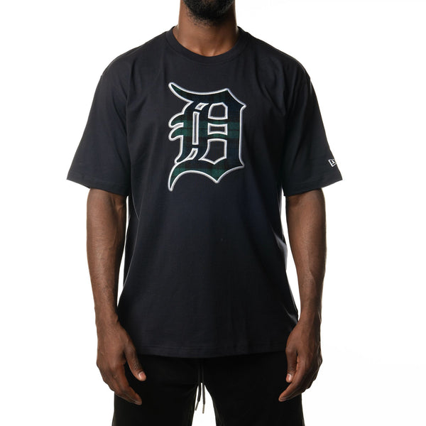 Youth White/Navy Detroit Tigers Heavy Hitter V-Neck T-Shirt