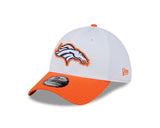 Denver Broncos Train 2024 White 39THIRTY Stretch Fit