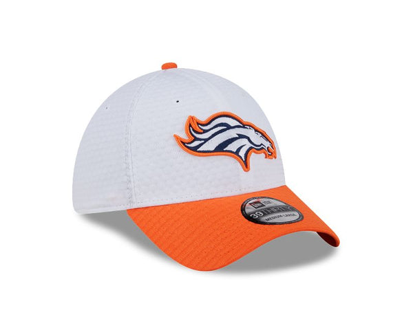 Denver Broncos Train 2024 White 39THIRTY Stretch Fit