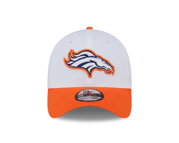 Denver Broncos Train 2024 White 39THIRTY Stretch Fit