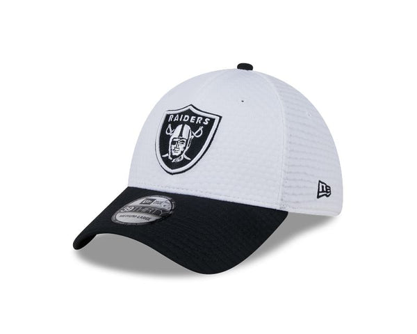 Las Vegas Raiders Train 2024 White 39THIRTY Stretch Fit