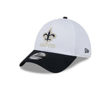 New Orleans Saints Train 2024 White 39THIRTY Stretch Fit