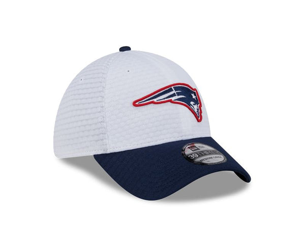 New England Patriots Train 2024 White 39THIRTY Stretch Fit