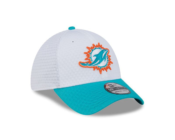 Miami Dolphins Train 2024 White 39THIRTY Stretch Fit