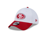 San Francisco 49ers Train 2024 White 39THIRTY Stretch Fit