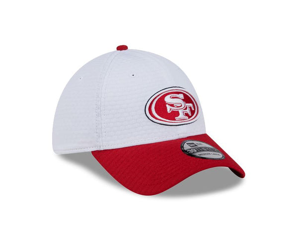 San Francisco 49ers Train 2024 White 39THIRTY Stretch Fit