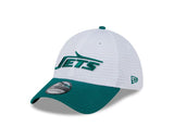 New York Jets Train 2024 White 39THIRTY Stretch Fit