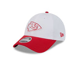 Kansas City Chiefs Train 2024 White 9FORTY Stretch Snap