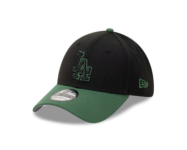 Los Angeles Dodgers Green Outline 39THIRTY Stretch Fit